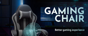 Ergonomic Gaming Chair with Footrest and Lumbar Support
