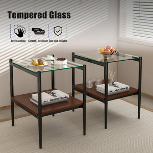 Set of 2 Rectangle End Table