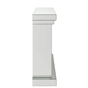 Nysa - 42" Fireplace - Mirrored & Faux Crystals
