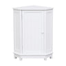 Bathroom Cabinet Triangle Corner Storage Cabinet With Adjustable Shelf Modern Style