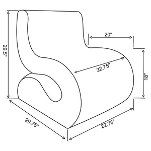 Austin - Armless Curved Chair
