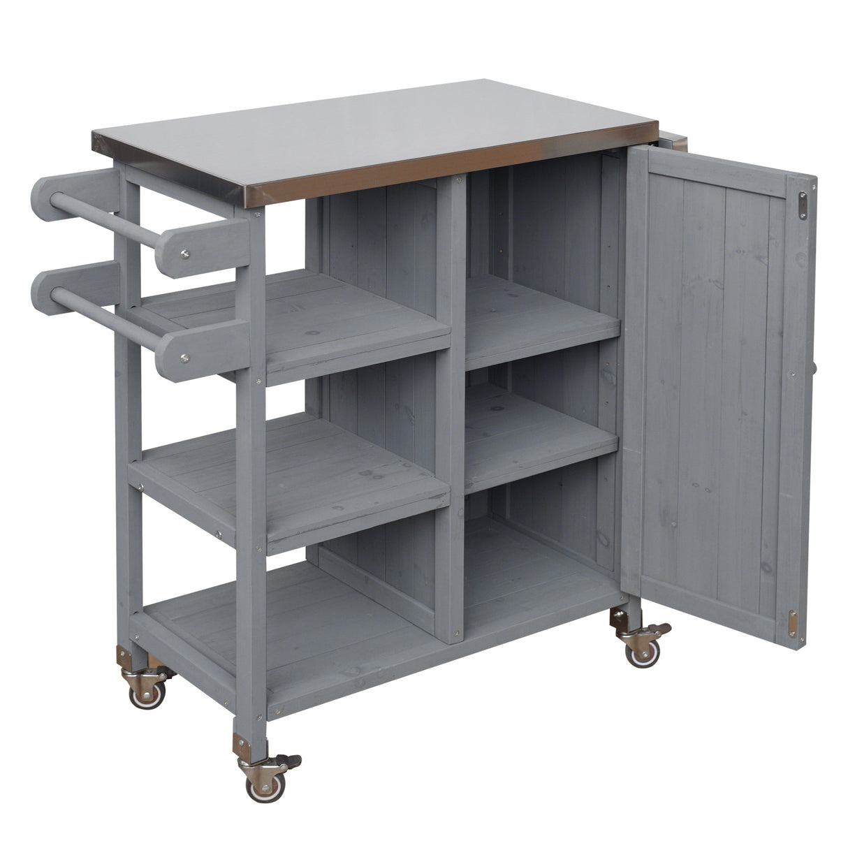 Foldable Outdoor Kitchen Island Patio Kitchen Cart