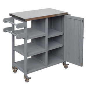 Foldable Outdoor Kitchen Island Patio Kitchen Cart