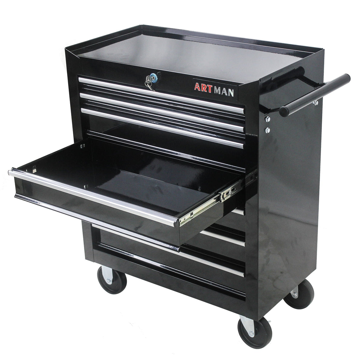 Multifunctional Tool Cart With Wheels And Drawers