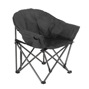 Oversized Camping Chair, Portable Folding Moon Chair with Side Pocket