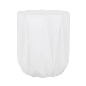 Outdoor Lightweight Concrete Side Table - Antique White