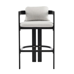 Pula Outdoor Patio Aluminum Counter Stool Set of 2