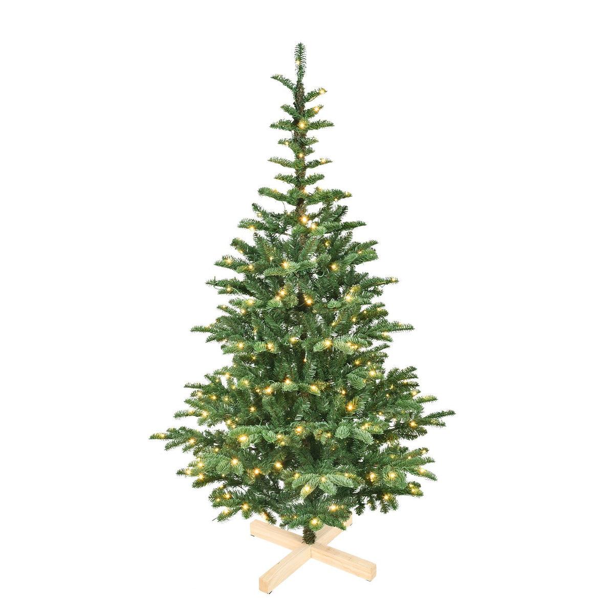 8ft Pre-Lit Christmas Tree with 500 Warm LED Lights - Green