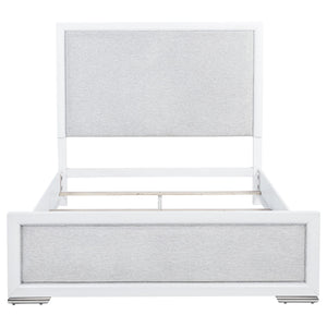 Gracemont 57-inch Queen Panel Bed Grey and White
