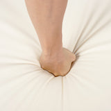 Outdoor Reclining Chair Cushion with Headrest in Beige