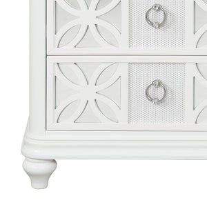 Abigale - Nightstand With Mirror Top, LED Lighting (Includes Mirror And Nightstand) - White