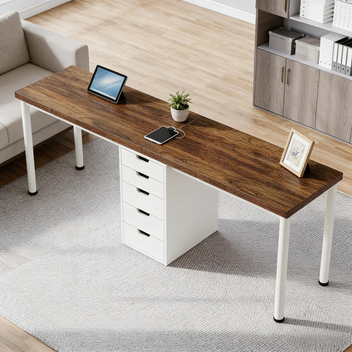 Two Person Computer Desk, Workstation