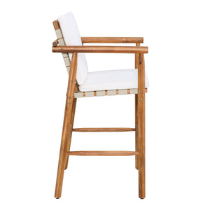 Outdoor Counter Height Bar Stools Set of 2 with Cushions