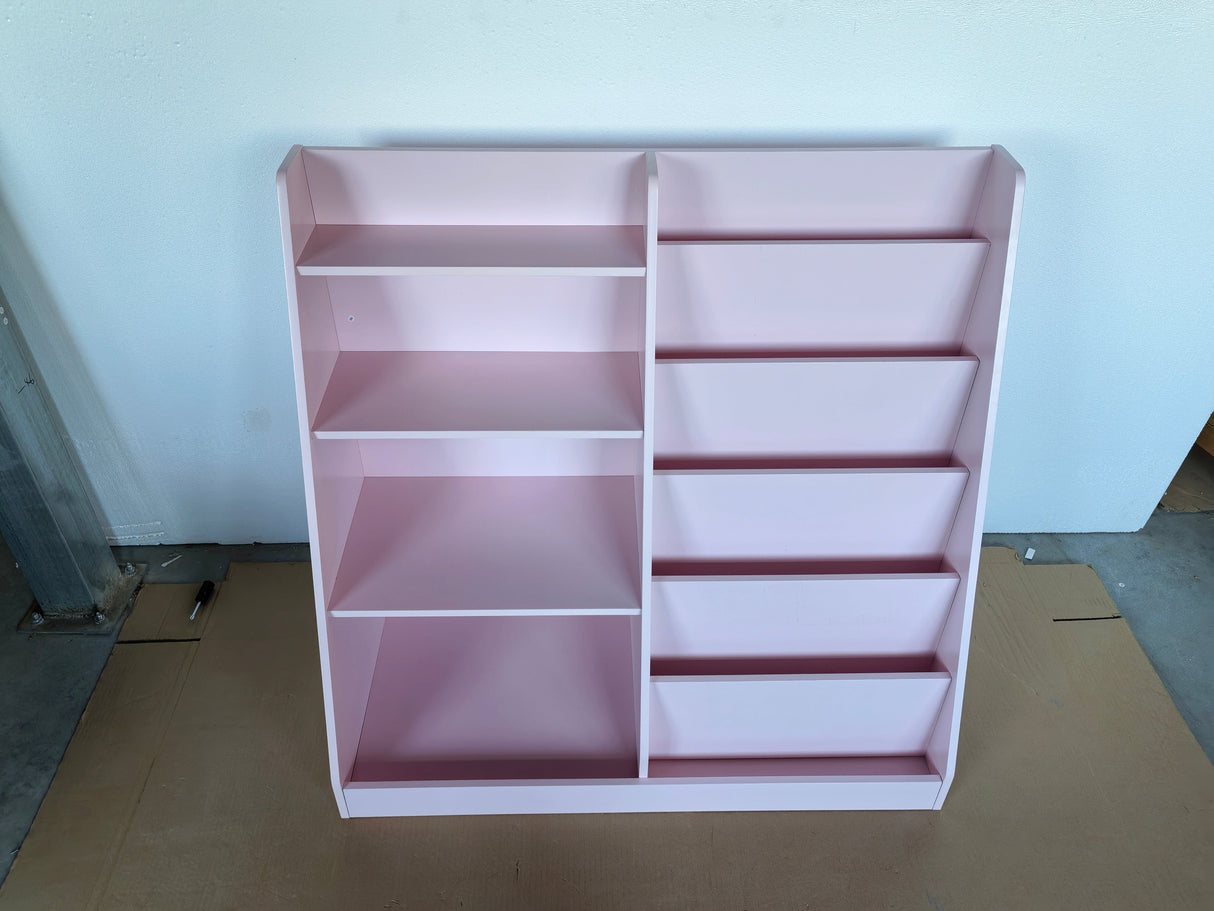 Kids Bookshelf and Toy Storage Organizer