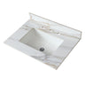 Vanity Top With Undermount Sink And Backsplash, Sintered Stone
