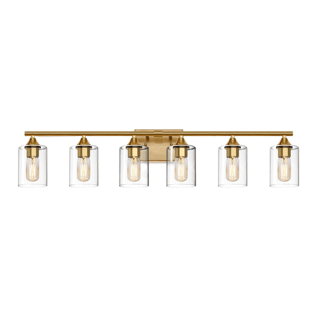 6-Light Brushed Bathroom Lighting