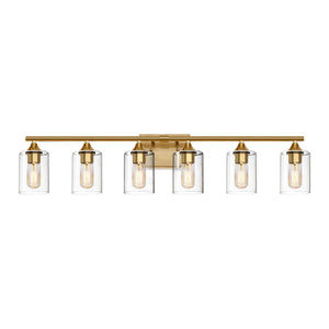 6-Light Brushed Bathroom Lighting