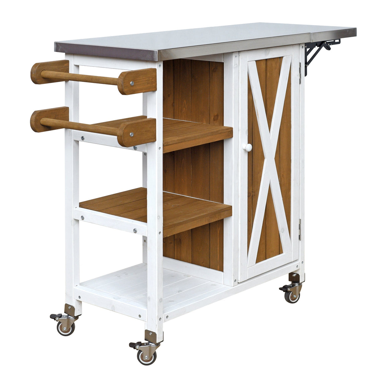 Foldable Outdoor Kitchen Island Patio Prep Station