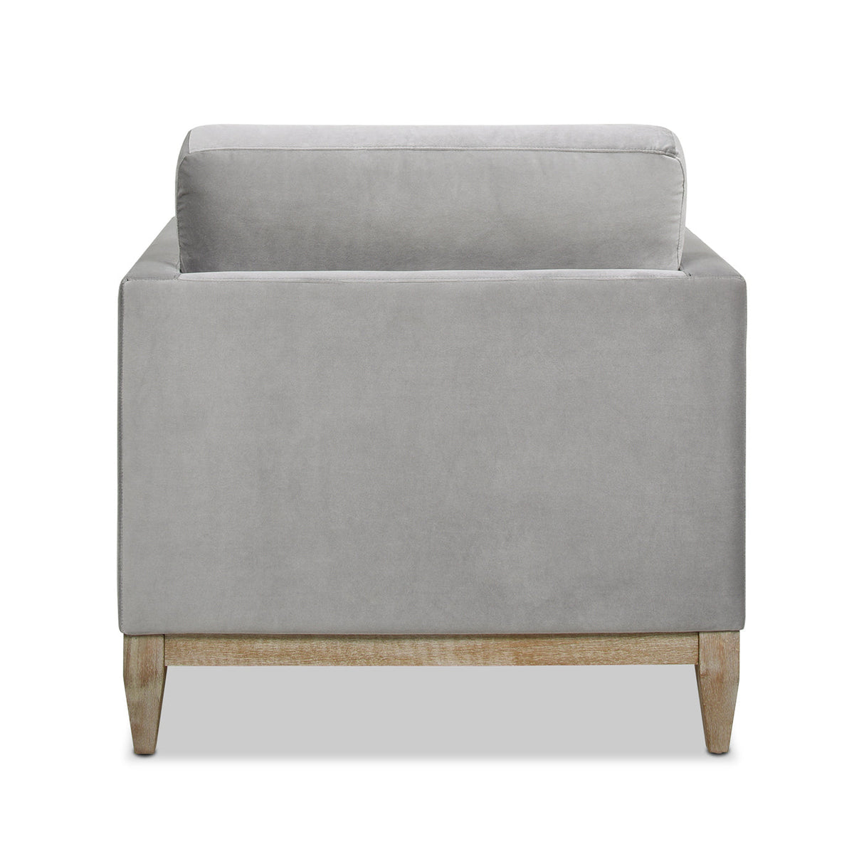 Knox 36' Modern Farmhouse Arm Chair, Opal Grey Velvet