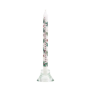 Advent Taper Candle - Holly and the Ivy