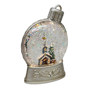 Lighted Water Globe - Church