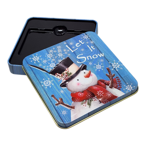 Christmas Gift Card Tin - Let It Snow Snowman