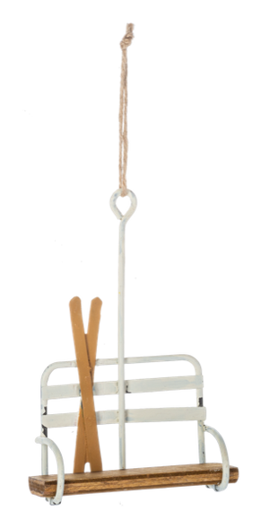 Winter Ski Lift Ornament - Light