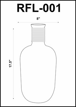 Bitadtun Metallic Splatter Glass Vase