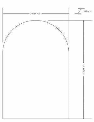 Brembilla Silver Gray Contemporary Mirror