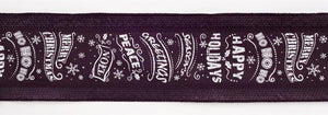 Black-and-White-Christmas-Sentiment-Ribbon-(Set-of-3)-Ribbons-&-Trim