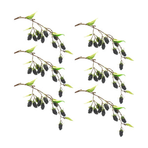 Blackberry-Twig-Vine-(Set-of-6)-Artificial-Non-Flowering-Plants