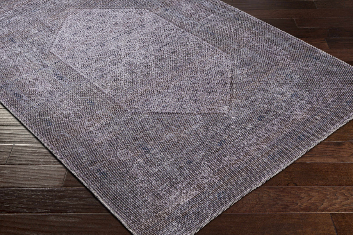 Brown Ballinasloe Vintage Washable Area Rug - Clearance