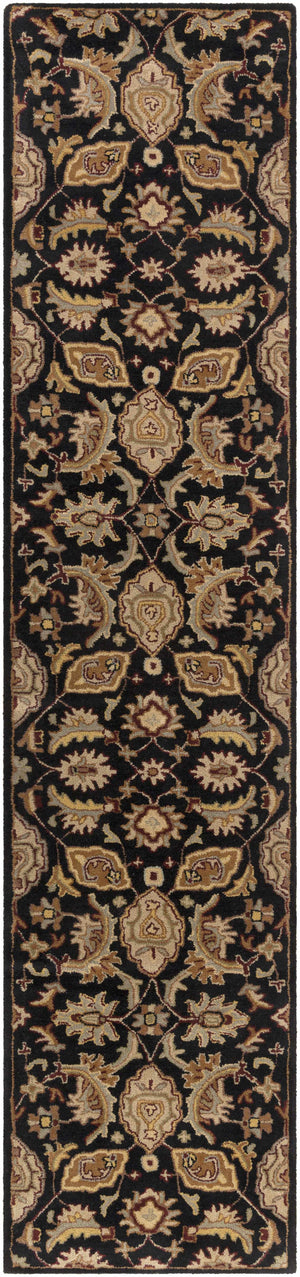 Blomkest Black&Yellow Traditional Wool Carpet