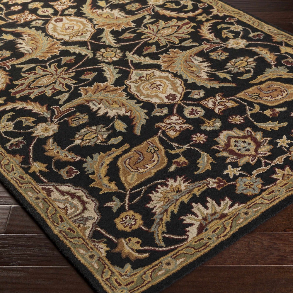 Blomkest Black&Yellow Traditional Wool Carpet