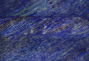 Blue and Charcoal Modern Abstract Hand knotted 8x10 Art Silk Area Rug