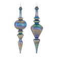 Blue-Irredescent-Glass-Finial-Drop-Ornament-(Set-of-6)-Christmas-Ornaments