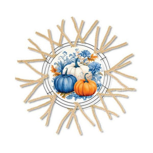 Blue Pumpkin Fall Foliage Sign
