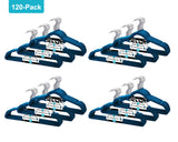 120 Pack of Premium Velvet Non-Slip Hangers with 360 Degree Rotatable Hook