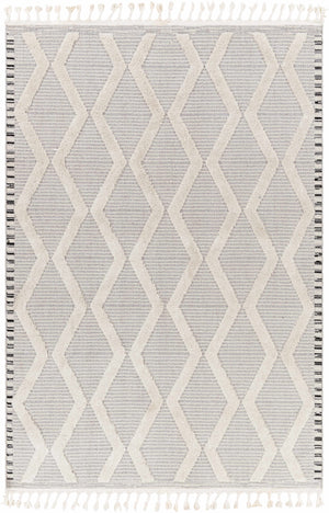 Bolong High/Low Pile Rug with Tassels - Clearance