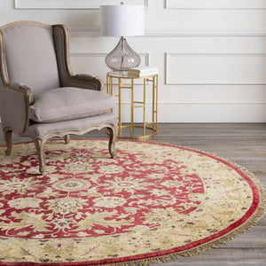 Red&Gold Premium Wool Area Rug - Clearance