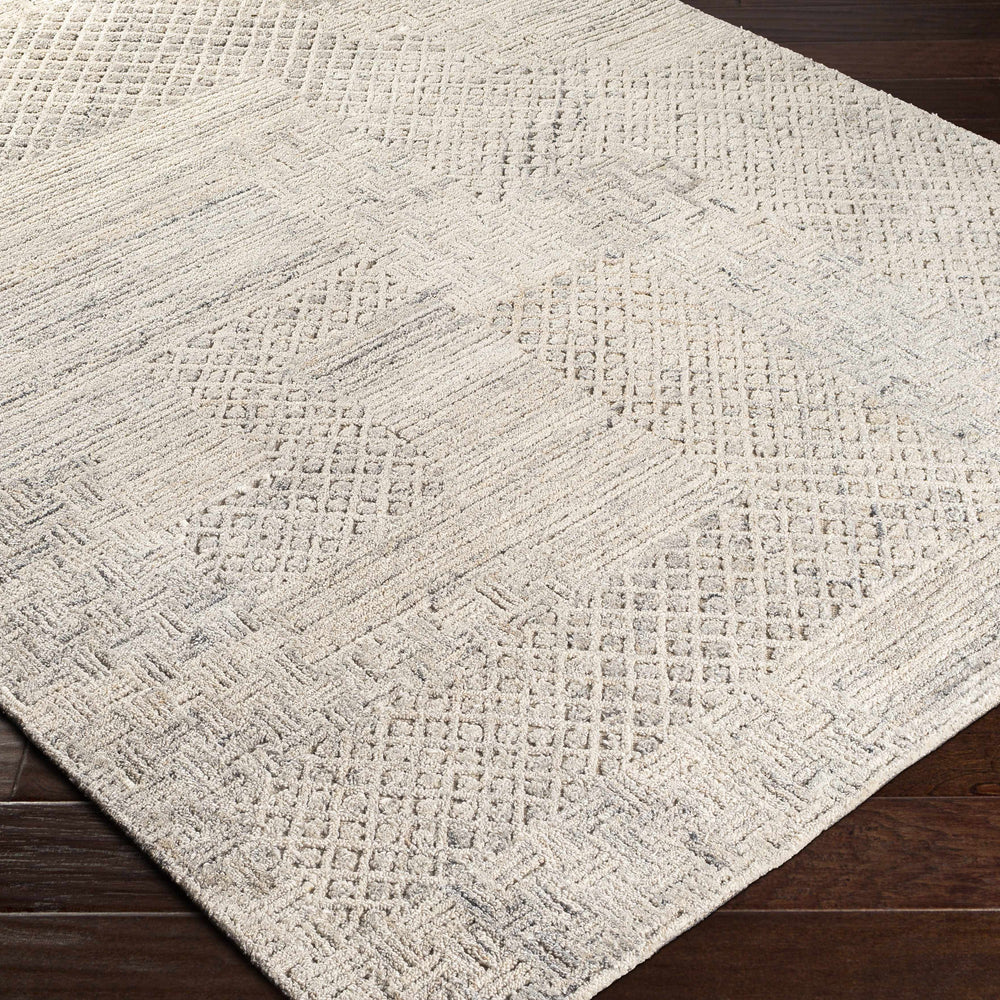 Boxholm Beige Hand Tufted Wool-Blend Area Rug - Clearance