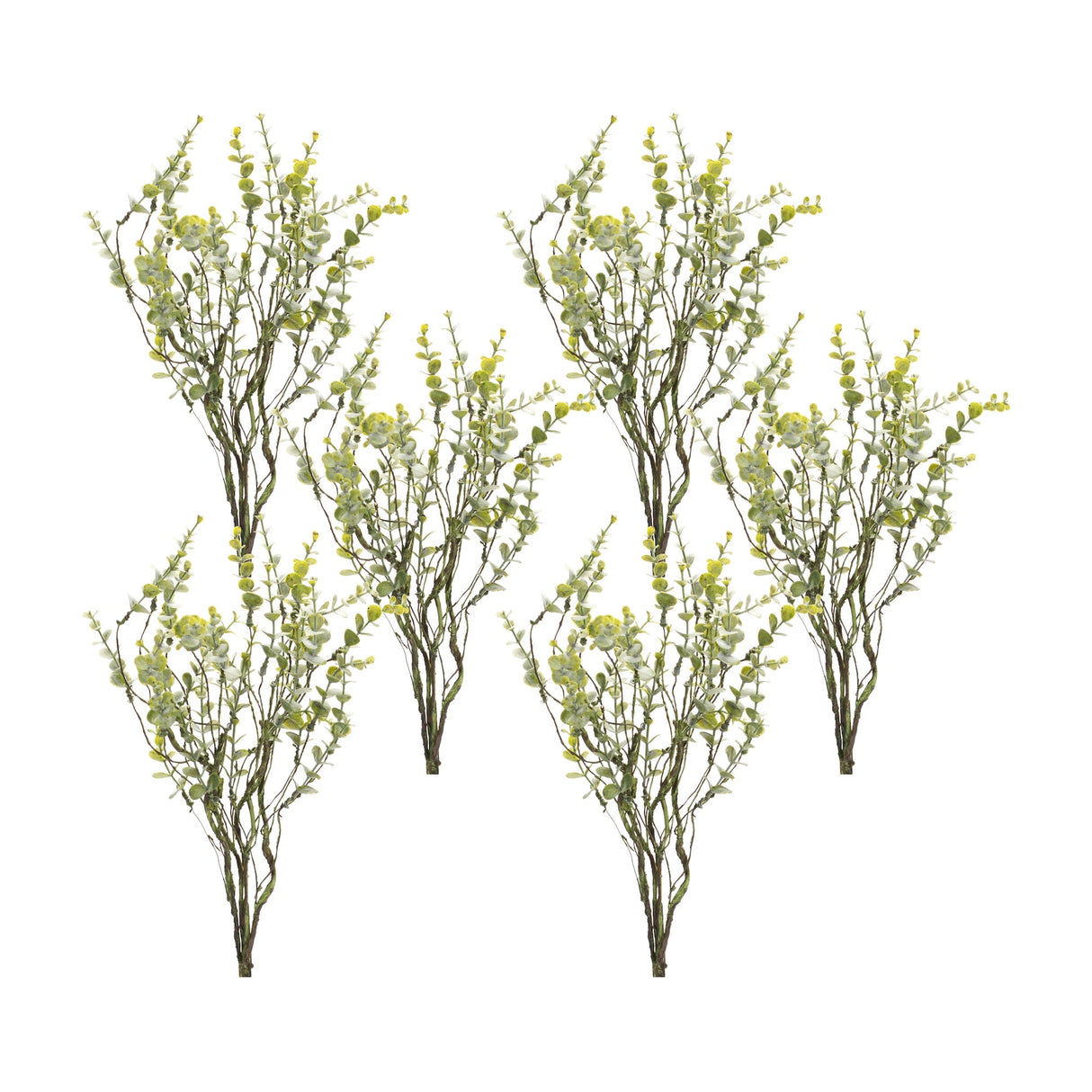 Boxwood-twig-foliage-spray-(set-of-6)-Artificial-Flowering-Plants