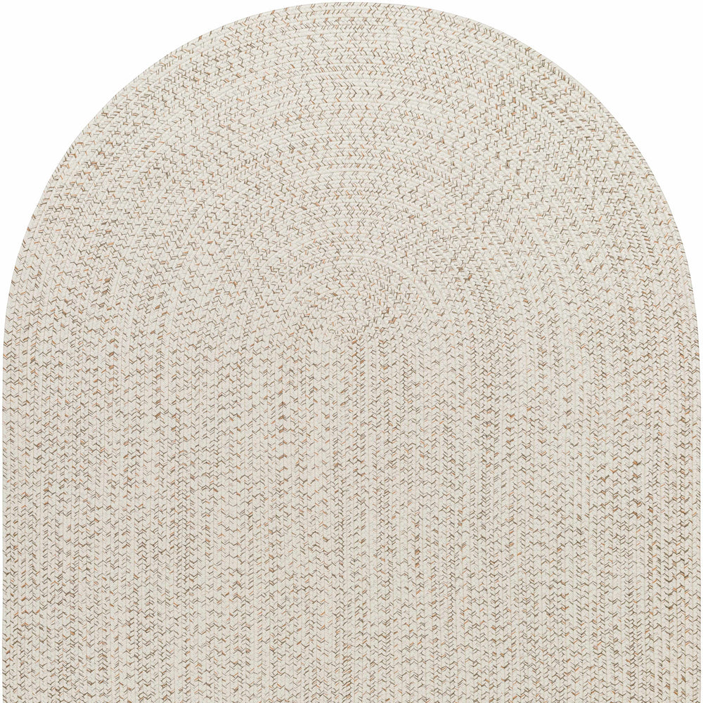 Beige Braided Faux Jute Rug
