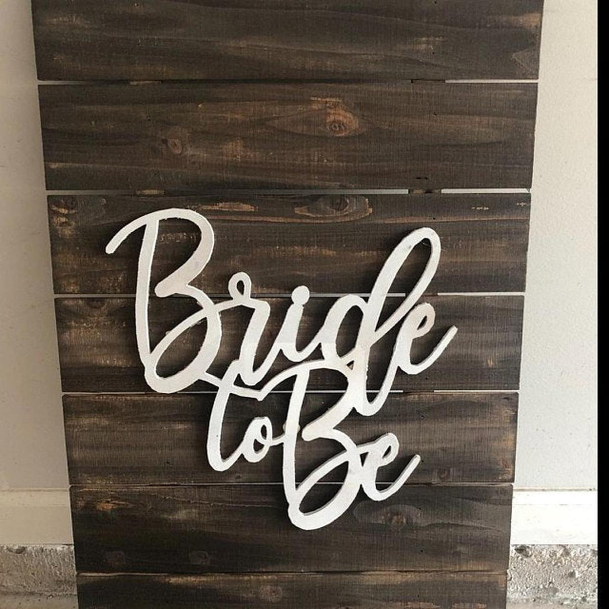 Bride To Be Script Word Wood Cutout - Unfinished Wood