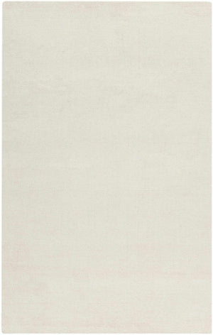 Brockton Solid Light Beige Wool Rug