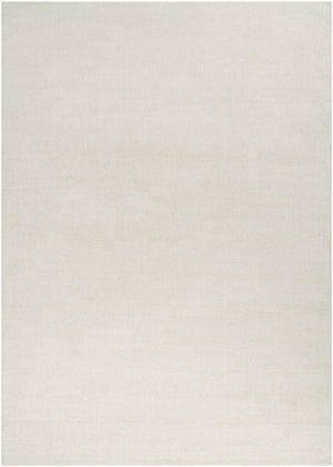 Brockton Solid Light Beige Wool Rug