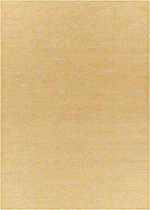 Brocton Yellow Flatweave Rug - Clearance