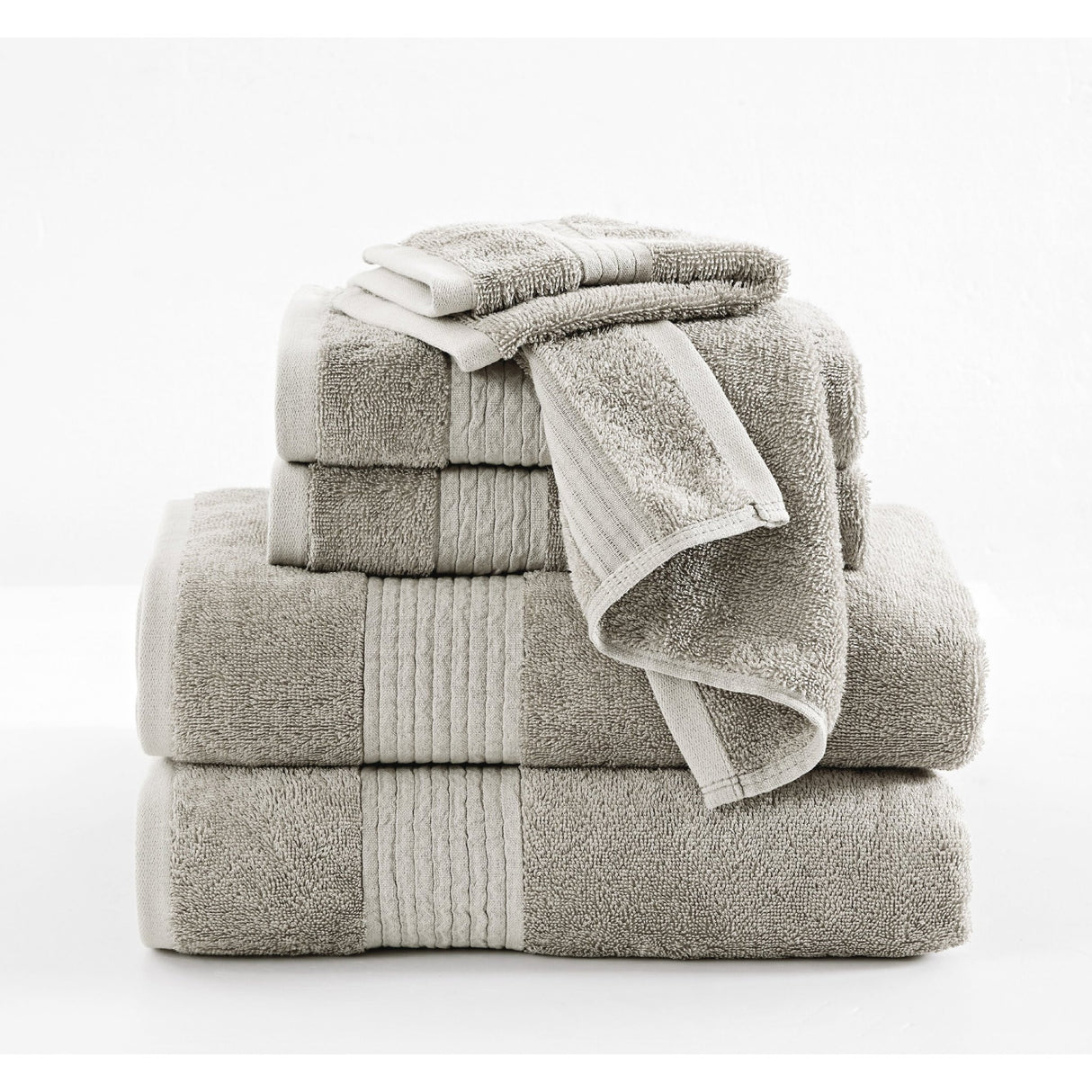 Brooklyn Loom Cotton TENCEL™ 6 Piece Towel Set - 4 Color Options - Tuesday Morning - Bath Towel Sets