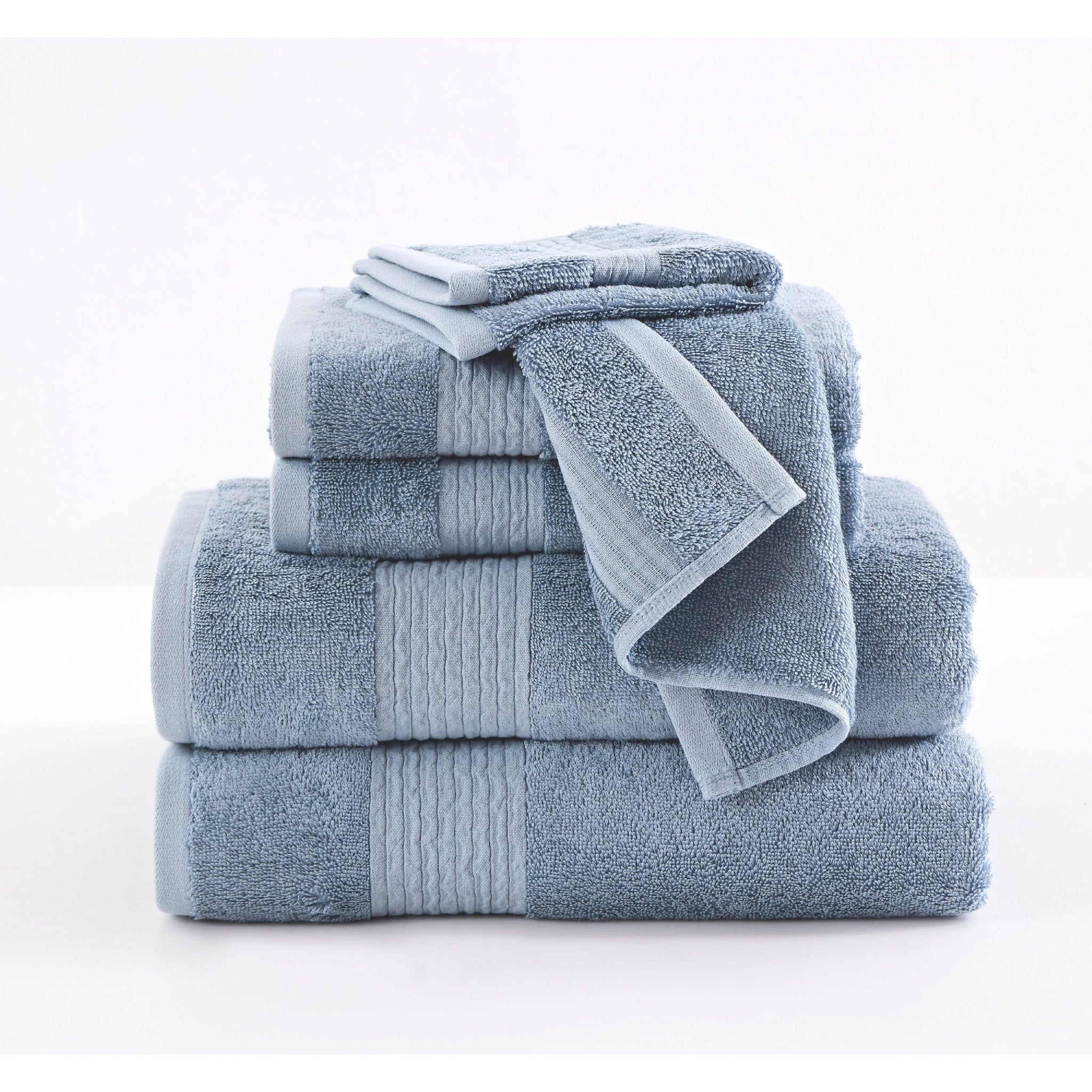 Brooklyn Loom Cotton TENCEL™ 6 Piece Towel Set - 4 Color Options - Tuesday Morning - Bath Towel Sets