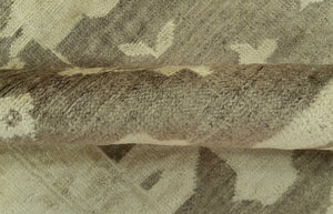 Brown And Beige Traditional Oushak Hand knotted Wool Area Rug